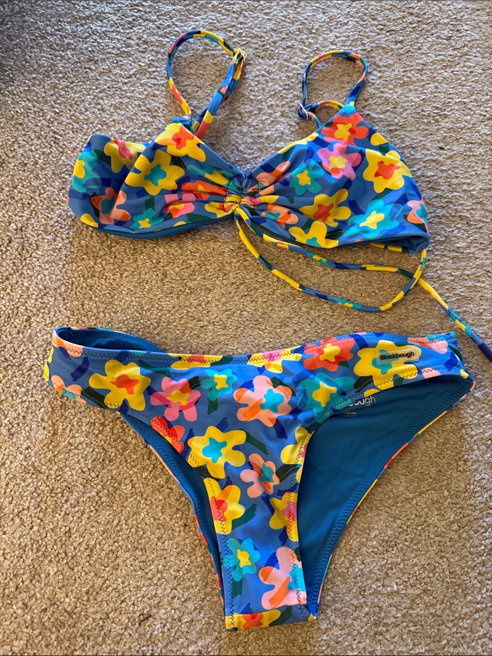 Blackbough Blue Floral Two-Piece Swim Bikini
